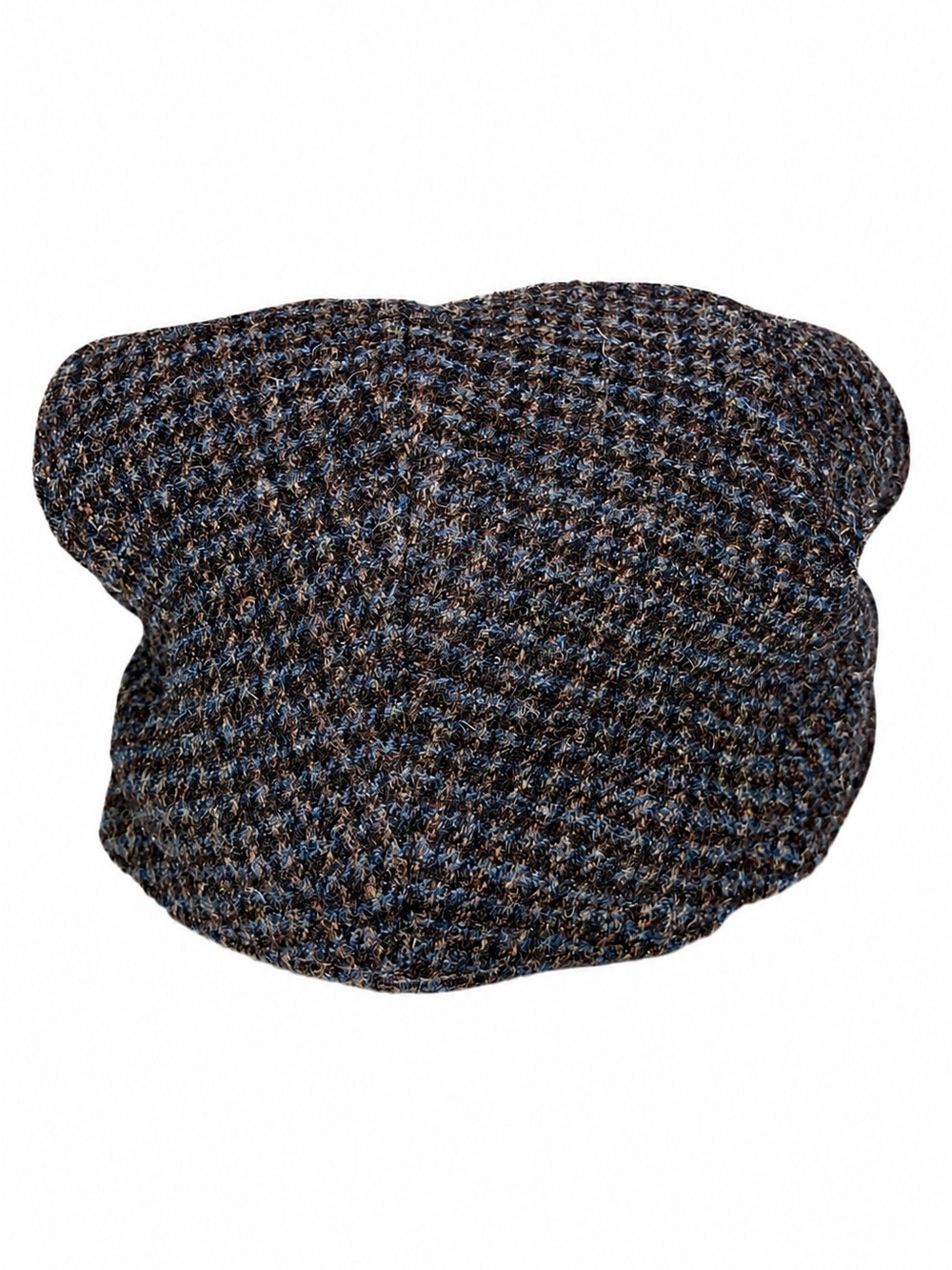 Porter & Ash London Wool Tweed Flat Cap Newsboy Hat Gray Blue Plaid Size 7 - Picture 4 of 7